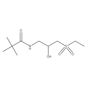 N-[3-(ethanesulfonyl)-2-hydroxypropyl]-2,2-dimethylpropanamide Structure