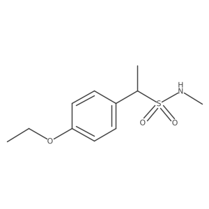 1-(4-ethoxyphenyl)-N-methylethane-1-sulfonamide结构式