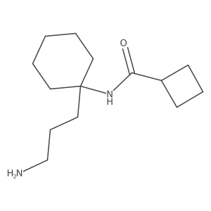 N-[1-(3-aminopropyl)cyclohexyl]cyclobutanecarboxamide结构式