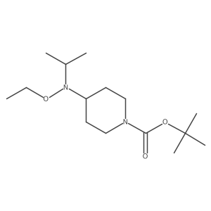 Tert-butyl 4-[ethoxy(propan-2-yl)amino]piperidine-1-carboxylate结构式