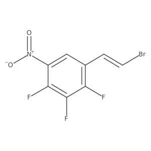 1-(2-Bromoethenyl)-2,3,4-trifluoro-5-nitrobenzene Structure