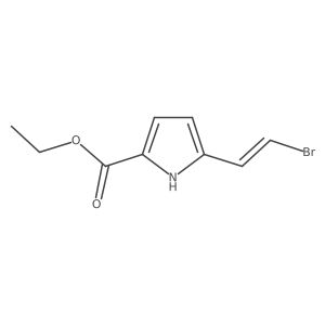 ethyl 5-(2-bromoethenyl)-1H-pyrrole-2-carboxylate结构式
