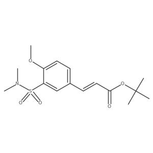 tert-butyl (2E)-3-[3-(dimethylsulfamoyl)-4-methoxyphenyl]prop-2-enoate Structure