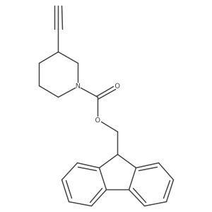 (9H-fluoren-9-yl)methyl 3-ethynylpiperidine-1-carboxylate结构式
