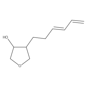 4-(Hexa-3,5-dien-1-yl)oxolan-3-ol结构式