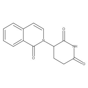 3-(1-oxo-2(1H)-isoquinolinyl)-2,6-Piperidinedione结构式