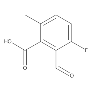 3-Fluoro-2-formyl-6-methylbenzoic acid Structure