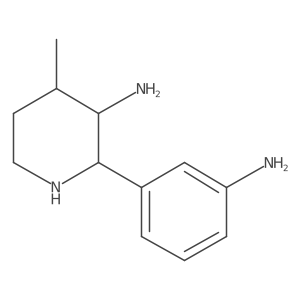 2-(3-Aminophenyl)-4-methylpiperidin-3-amine结构式