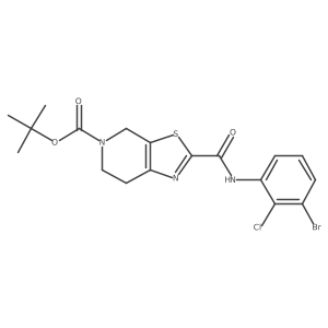 5-Boc-N-(3-bromo-2-chlorophenyl)-4,5,6,7-tetrahydrothiazolo[5,4-c]pyridine-2-carboxamide Structure