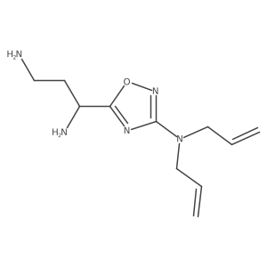 (1S)-1-{3-[bis(prop-2-en-1-yl)amino]-1,2,4-oxadiazol-5-yl}propane-1,3-diamine结构式