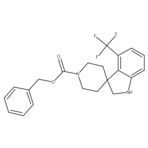 Benzyl 4-(trifluoromethyl)spiro[indoline-3,4'-piperidine]-1'-carboxylate Structure
