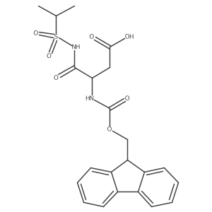 3-({[(9H-fluoren-9-yl)methoxy]carbonyl}amino)-3-[(propane-2-sulfonyl)carbamoyl]propanoic acid结构式
