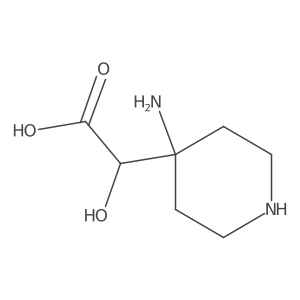 2-(4-Aminopiperidin-4-yl)-2-hydroxyacetic acid Structure