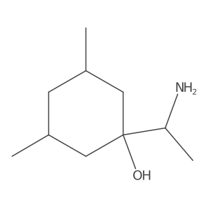 1-(1-Aminoethyl)-3,5-dimethylcyclohexan-1-ol结构式
