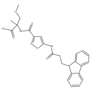 2-{[5-({[(9H-fluoren-9-yl)methoxy]carbonyl}amino)-1,2-oxazol-3-yl]formamido}-3-methoxy-2-methylpropanoic acid Structure