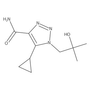 5-cyclopropyl-1-(2-hydroxy-2-methylpropyl)-1H-1,2,3-triazole-4-carboxamide结构式