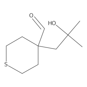 4-(2-Hydroxy-2-methylpropyl)thiane-4-carbaldehyde Structure