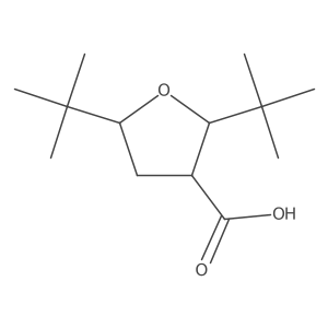 2,5-Di-tert-butyloxolane-3-carboxylic acid结构式