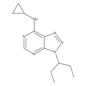 N-cyclopropyl-3-(pentan-3-yl)-3H-[1,2,3]triazolo[4,5-d]pyrimidin-7-amine Structure