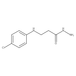 3-(4-Chloroanilino)propanehydrazide结构式