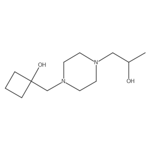 1-{[4-(2-Hydroxypropyl)piperazin-1-yl]methyl}cyclobutan-1-ol Structure