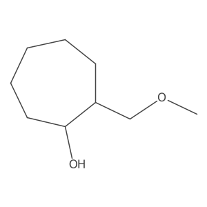 rac-(1R,2S)-2-(methoxymethyl)cycloheptan-1-ol结构式