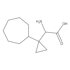2-Amino-2-(1-cycloheptylcyclopropyl)acetic acid结构式