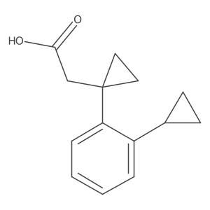 2-[1-(2-Cyclopropylphenyl)cyclopropyl]acetic acid Structure