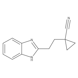 1-[2-(1H-1,3-benzodiazol-2-yl)ethyl]cyclopropane-1-carbonitrile Structure