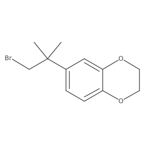 6-(1-Bromo-2-methylpropan-2-yl)-2,3-dihydro-1,4-benzodioxine结构式