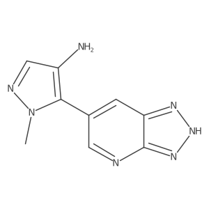 1-methyl-5-{3H-[1,2,3]triazolo[4,5-b]pyridin-6-yl}-1H-pyrazol-4-amine Structure