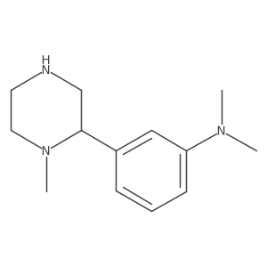 N,N-dimethyl-3-(1-methylpiperazin-2-yl)aniline Structure