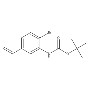 tert-butyl N-(2-bromo-5-ethenylphenyl)carbamate Structure