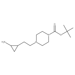 Tert-butyl 4-[2-(2-aminocyclopropyl)ethyl]piperazine-1-carboxylate Structure