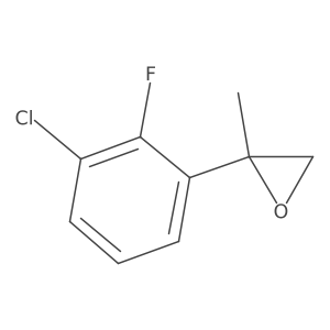 2-(3-Chloro-2-fluorophenyl)-2-methyloxirane Structure