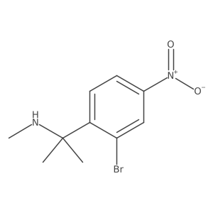 [2-(2-Bromo-4-nitrophenyl)propan-2-yl](methyl)amine Structure