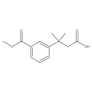 3-[3-(Methoxycarbonyl)phenyl]-3-methylbutanoic acid Structure