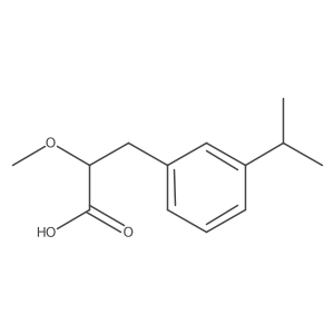 2-Methoxy-3-[3-(propan-2-yl)phenyl]propanoic acid Structure
