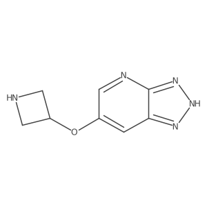 3-{3H-[1,2,3]triazolo[4,5-b]pyridin-6-yloxy}azetidine结构式