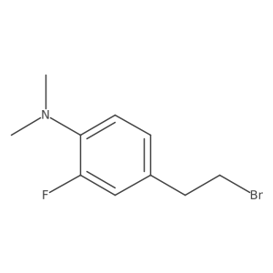 4-(2-bromoethyl)-2-fluoro-N,N-dimethylaniline结构式