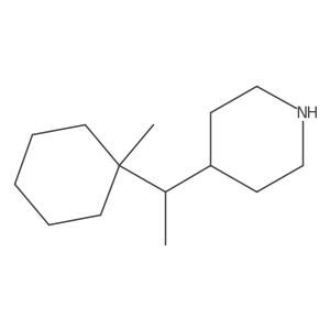 4-[1-(1-Methylcyclohexyl)ethyl]piperidine结构式