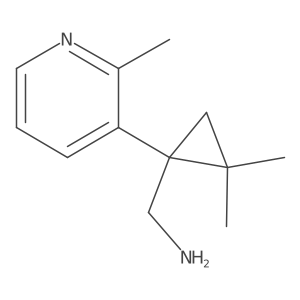 [2,2-Dimethyl-1-(2-methylpyridin-3-yl)cyclopropyl]methanamine Structure
