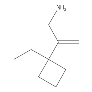 2-(1-Ethylcyclobutyl)prop-2-en-1-amine结构式