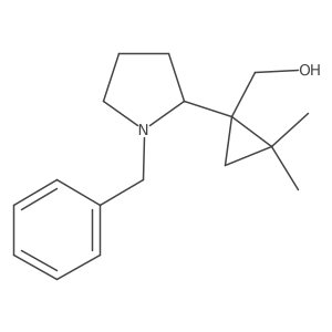 [1-(1-Benzylpyrrolidin-2-yl)-2,2-dimethylcyclopropyl]methanol Structure