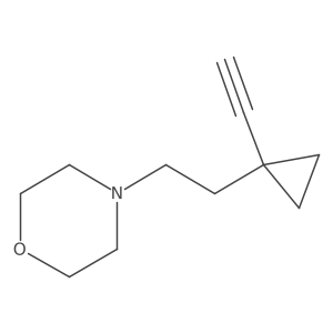 4-[2-(1-Ethynylcyclopropyl)ethyl]morpholine结构式