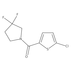 (5-Chlorothiophen-2-yl)-(3,3-difluoropyrrolidin-1-yl)-methanone Structure
