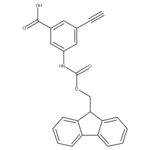 3-ethynyl-5-({[(9H-fluoren-9-yl)methoxy]carbonyl}amino)benzoic acid结构式