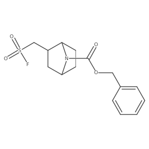 Benzyl 2-(fluorosulfonylmethyl)-7-azabicyclo[2.2.1]heptane-7-carboxylate Structure