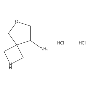 (R)-6-Oxa-2-azaspiro[3.4]octan-8-amine dihydrochloride结构式