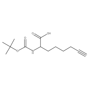 (R)-N-Boc-2-amino-oct-7-ynoic acid Structure